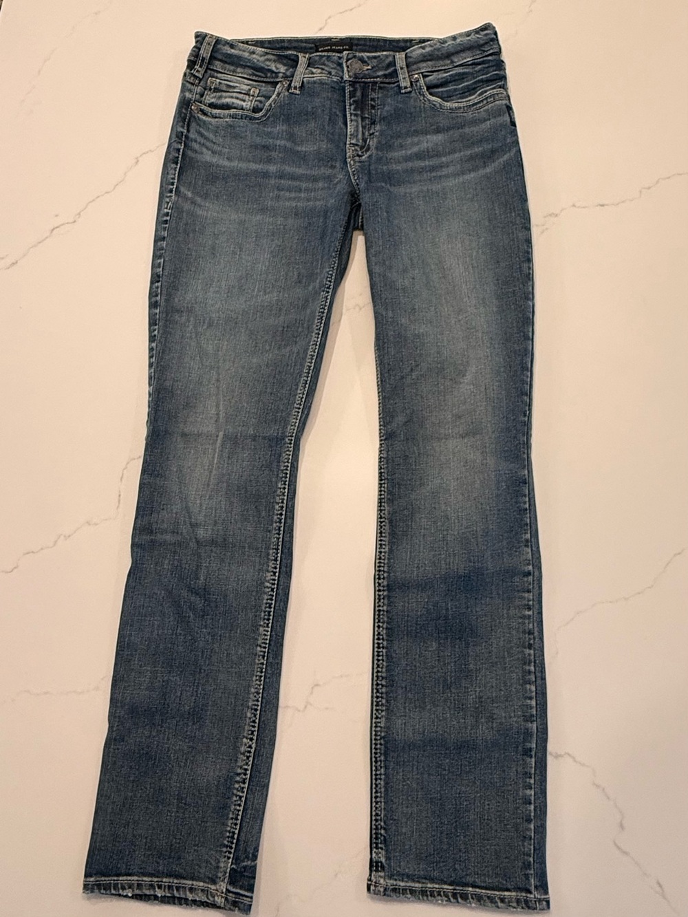 Silver Jeans Co Suki Straight Leg Women’s Blue Jeans Size 30 x 32